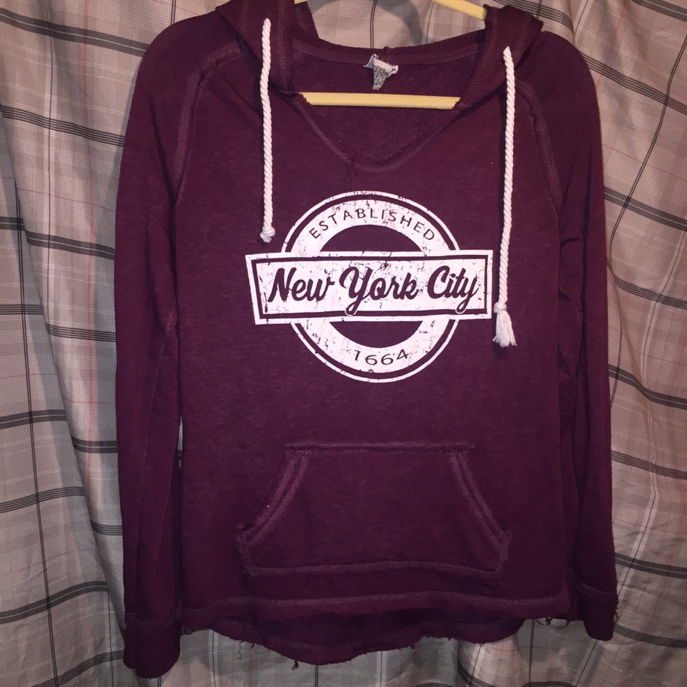 Last chance! V neck New York hoodie